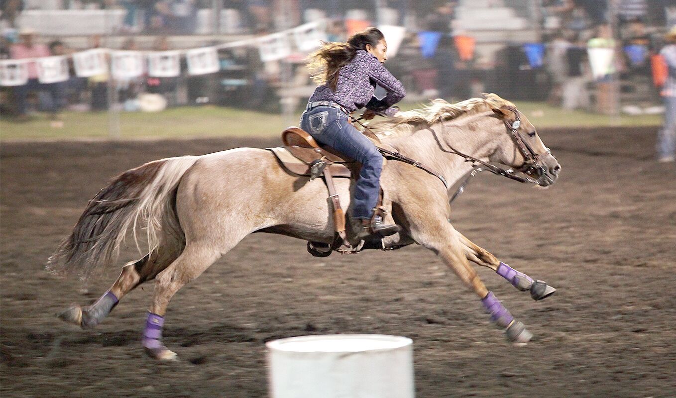 Indian cowgirl barrel racers